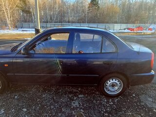 2007 Hyundai Accent ТагАЗ II, синий, 335000 рублей, вид 2