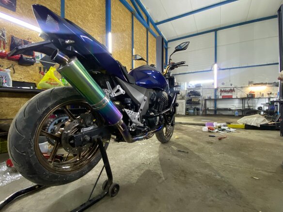 2004 Kawasaki Z 750, синий, 420000 рублей - вид 5