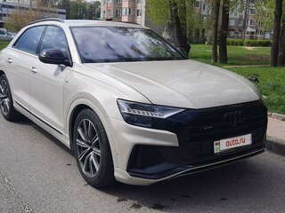 2020 Audi Q8 45 TDI I (4M), бежевый, 6300000 рублей, вид 2
