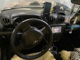 2013 Lada (ВАЗ) Granta I, серебристый, 380000 рублей, вид 2
