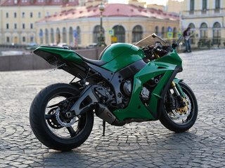 2013 Kawasaki ZX-10R Ninja, зелёный, 1150000 рублей, вид 4