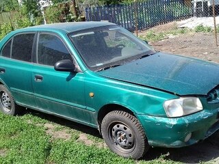 2000 Hyundai Accent II, зелёный, 300000 рублей, вид 4