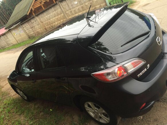 2012 Mazda 3 II (BL) Рестайлинг, чёрный - вид 3
