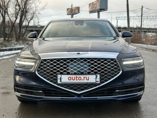 2019 Genesis G90 Limousine I Рестайлинг, синий, 5350000 рублей, вид 4