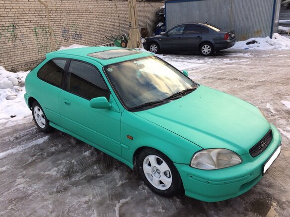 1997 Honda Civic, зелёный - вид 2