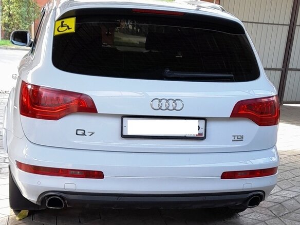 2012 Audi Q7 I (4L) Рестайлинг, белый - вид 3