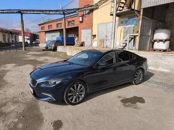 2017 Mazda 6 III (GJ) Рестайлинг, синий, 1880000 рублей - вид 11