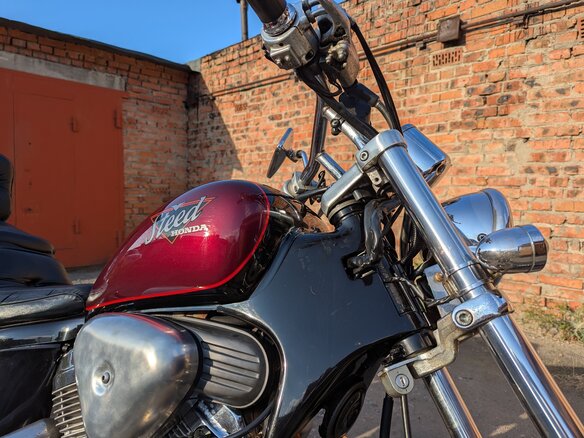 1992 Honda Steed 400, чёрный, 280000 рублей - вид 19