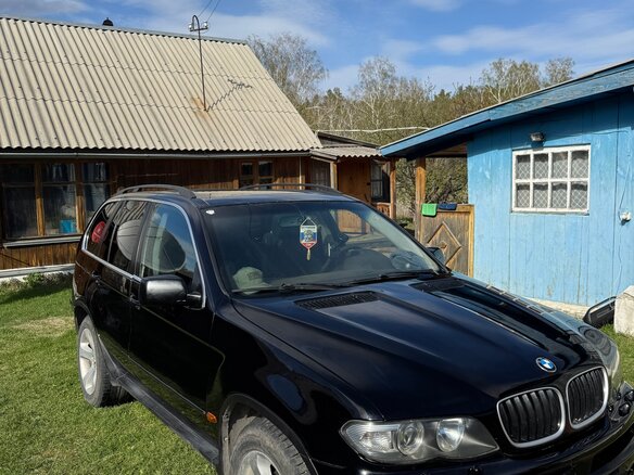 2005 BMW X5 4.4i I (E53) Рестайлинг, чёрный, 1000000 рублей - вид 1