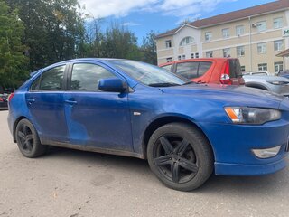 2008 Mitsubishi Lancer X, синий, 350000 рублей, вид 4