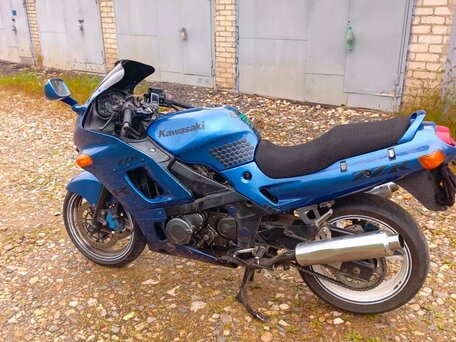 1993 Kawasaki ZZR 600, синий, 230000 рублей, вид 3