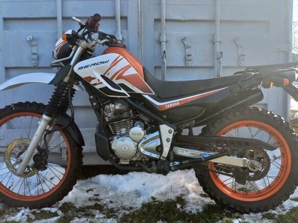2019 Yamaha XT250 Serow, оранжевый, 400000 рублей