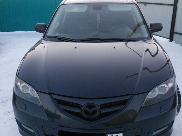 2007 Mazda 3 I (BK) Рестайлинг, чёрный - вид 9