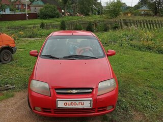 2005 Chevrolet Aveo I, красный, 320000 рублей, вид 1