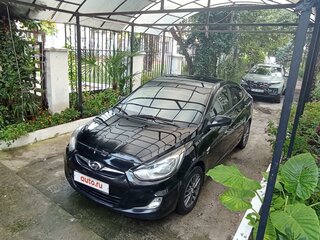 2012 Hyundai Solaris I, чёрный, 950000 рублей, вид 2