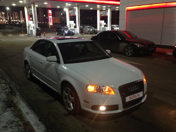 2008 Audi A4 III (B7), белый - вид 1