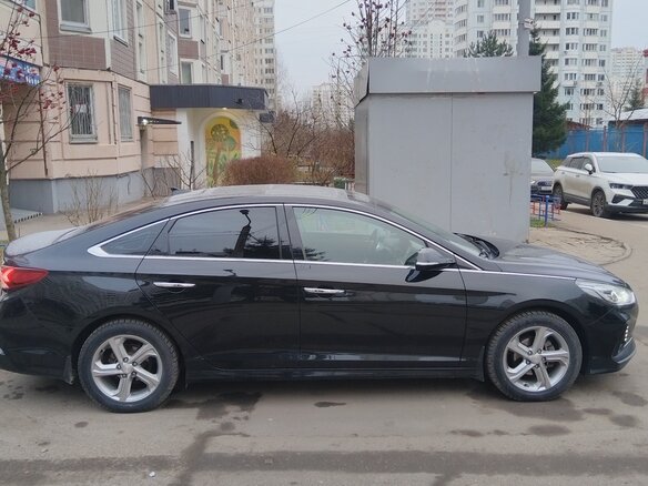 2019 Hyundai Sonata VII (LF) Рестайлинг, чёрный, 1800000 рублей - вид 6