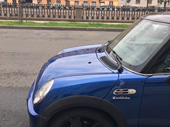 2005 Mini Hatch Cooper S I (R50), синий - вид 3