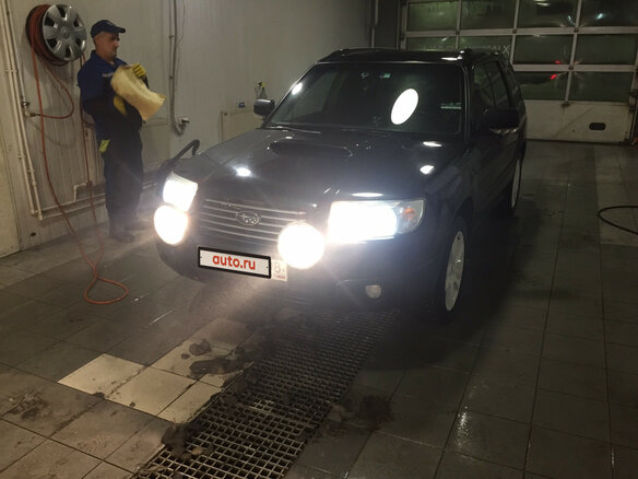 2007 Subaru Forester II Рестайлинг, чёрный
