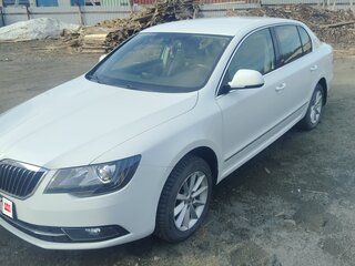 2014 Skoda Superb DSG II Рестайлинг, белый, 1250000 рублей, вид 1