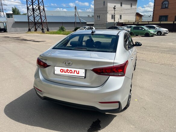 2017 Hyundai Solaris II, серебристый - вид 4