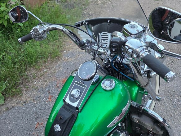 2007 Harley-Davidson Softail Deluxe, зелёный, 785000 рублей - вид 10
