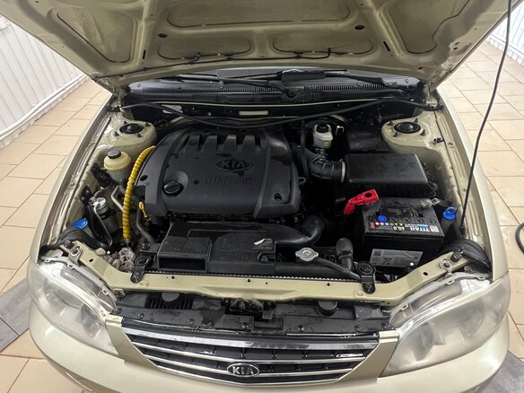 2007 Kia Spectra I Рестайлинг 2, золотистый, 560000 рублей - вид 5