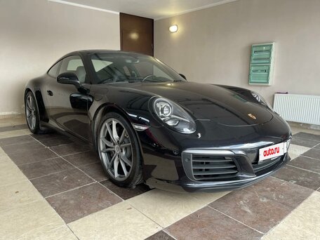 2017 Porsche 911 Carrera VII (991) Рестайлинг, чёрный, 8800000 рублей, вид 3