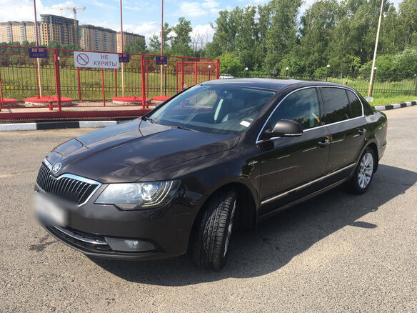 2014 Skoda Superb II Рестайлинг, коричневый - вид 7