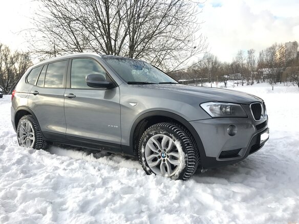 2012 BMW X3 28i xDrive II (F25), серебристый - вид 2