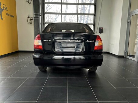2008 Hyundai Accent ТагАЗ II, чёрный, 400000 рублей, вид 5