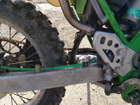 1997 Kawasaki KDX 220, зелёный, 210000 рублей, вид 4