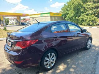 2012 Hyundai Solaris I, фиолетовый, 1100000 рублей, вид 2
