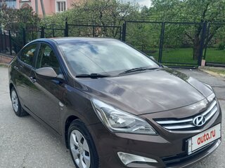 2015 Hyundai Solaris I Рестайлинг, коричневый, 1359000 рублей, вид 3