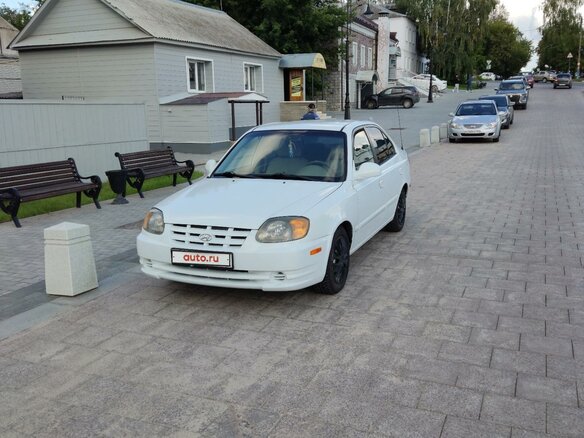 2002 Hyundai Accent II Рестайлинг, белый, 265000 рублей - вид 8