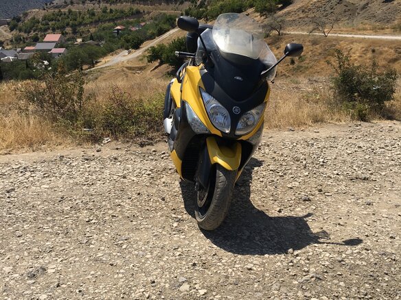 2008 Yamaha TMAX, жёлтый, 520000 рублей - вид 2