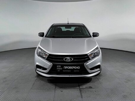 2016 Lada (ВАЗ) Vesta I, серебристый, 614000 рублей, вид 2