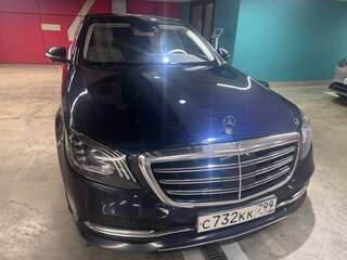 2018 Mercedes-Benz S-Класс 350 d Long VI (W222, C217) Рестайлинг, синий, 3255500 рублей, вид 3