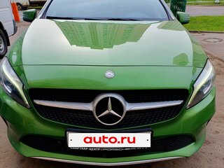 2015 Mercedes-Benz A-Класс 180 III (W176) Рестайлинг, зелёный, 1750000 рублей, вид 1