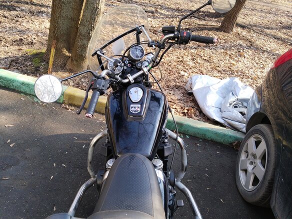 1991 Kawasaki ZL400 Eliminator, чёрный, 300000 рублей - вид 8