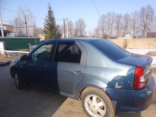 2010 Renault Logan I Рестайлинг, синий, 475000 рублей, вид 3