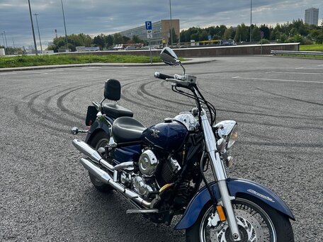 2009 Yamaha XVS650 Drag Star, синий, 530000 рублей, вид 2