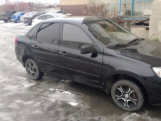 2012 Lada (ВАЗ) Granta I, чёрный, 380000 рублей, вид 4