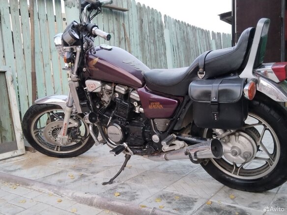 1995 Honda Magna, пурпурный, 200000 рублей - вид 5