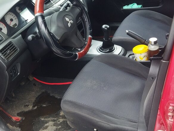 2007 Mitsubishi Lancer IX Рестайлинг, красный, 550000 рублей - вид 4