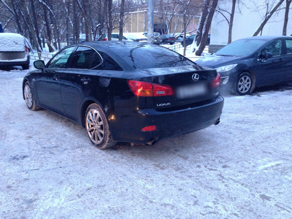 2008 Lexus IS 250 II, чёрный - вид 4