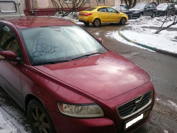 2007 Volvo S40 II Рестайлинг, красный - вид 4