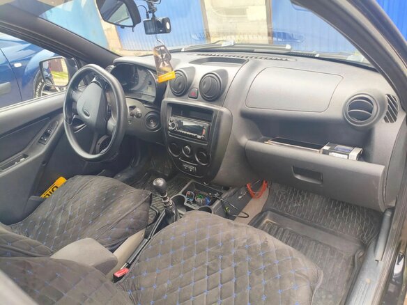 2010 Lada (ВАЗ) Kalina I, чёрный, 320000 рублей - вид 5