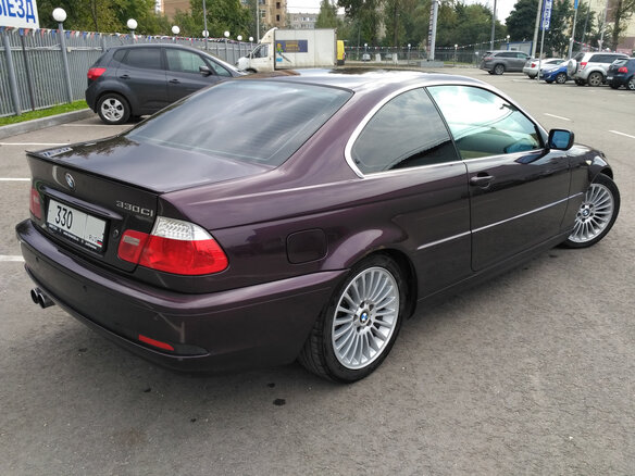 2003 BMW 3 серии 330i IV (E46) Рестайлинг, фиолетовый - вид 6