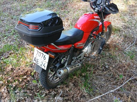 2006 Yamaha YBR125, пурпурный, 150000 рублей, вид 4